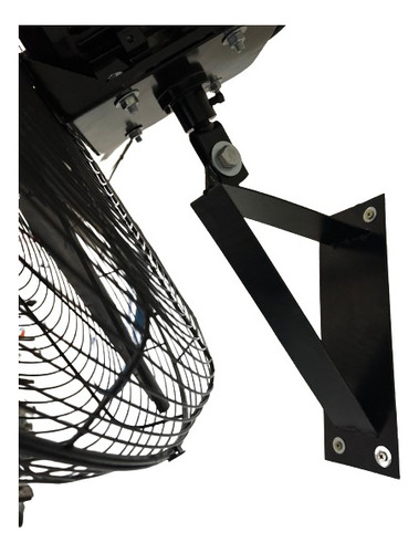 Ventilador De Pared Czerweny Vm30 Con 5 Palas De Polipropileno Inyecado Con Carga De Fibra De Vidrio Color Negro Estructura Color Negro, 75cm De Diámetro 50hz