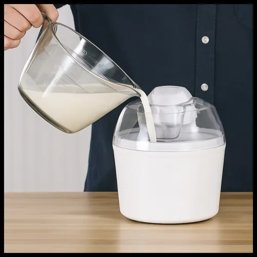 Fábrica De Helados Caseros Máquina Para Helados 1,5 Litros