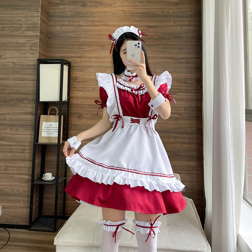 Lindo Traje De Sirvienta Lolita Cosplay