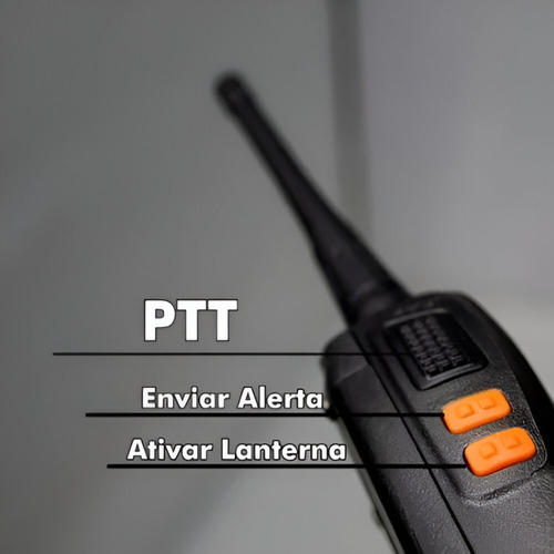 Kit 2x Rádio Comunicadores Profissional Segurança Distancia Radio 02 Unid 400-470mhz