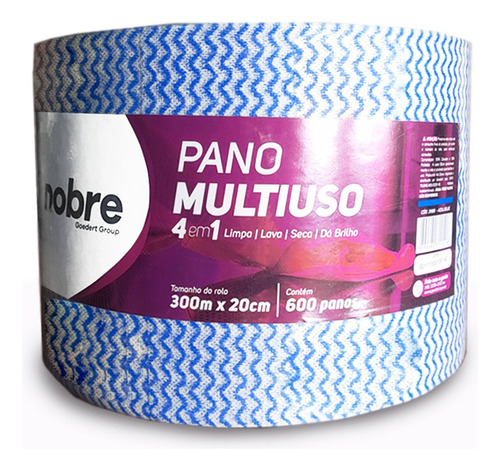 Paño Multiuso Prepicado 2 Rollos 300mt Wipe