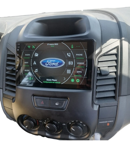 Autoestéreo Android 9' Ford Ranger Xl 12-19 Carplay Gps Maps