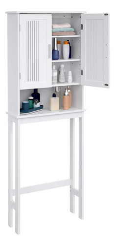 Estantería Para Baño Sobre Inodoro 4 Niveles Ajustable Blanc