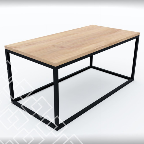 Mesa Ratona En Hierro Y Madera - Opción Rectangular