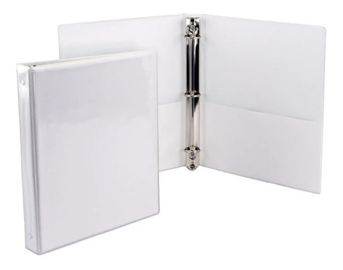 Folder Blanco Tamaño Oficio 3  Pulgadas X1 Und