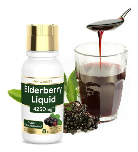 Extracto De Saúco Negro 4250 Mg Horbäach (237 Ml)