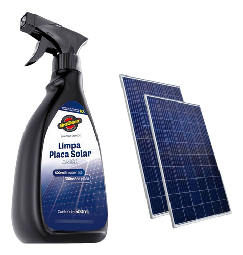 Limpa Placa Solar Máxima Eficiência E Proteção Solar