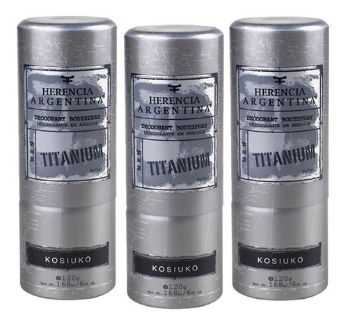 Desodorante Aerosol Kosiuko Titanium X3