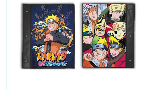 Carpeta De Tapas N°3 Naruto Shippuden Escolar Anime