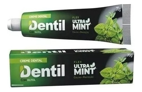 24 Creme Dental Dentil Ultra Mint Sem Flúor Com Xilitol