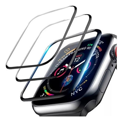 3 Piezas Mica Cristal Templado Para Apple Watch Protector