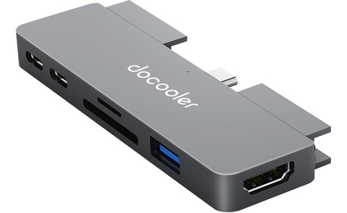 Hub Docooler Tipo C 7 En 1 Con Puerto De Audio Usb3.0 Hd Tf