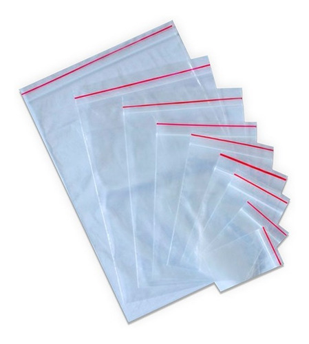 Imagen 2 de 5 de Bolsas Bolsa Zipper Con Cierre Hermetico Zip De 25x35 Cm Pck