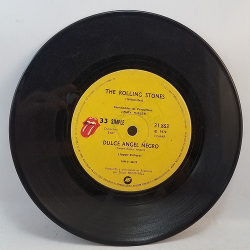 Rolling Stones Tirando Dados Vinilo Simple B