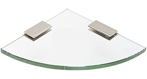 Spancraft Glass Quarter Round Glass Shower Shelf, Soporte De