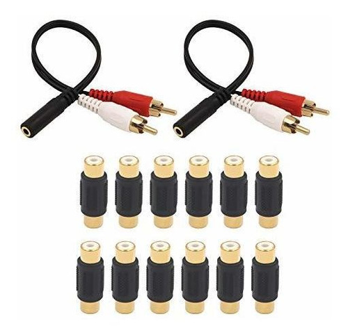 Cables Rca - Vce 3.5mm Female To 2 Rca Male Stereo Audio Y C