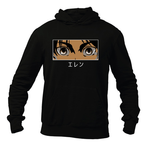 Poleron Canguro Estampado Shingeki No Kyojin Eren