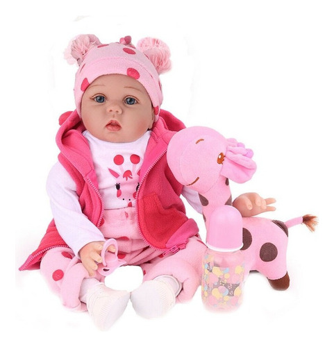 @ Npk Doll 48cm Muñecas Bebes Reborn Realistas Silicona Niña