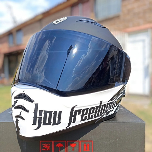 Casco Kov Estelar Freedoom Abatible Para Moto Con Luz Stop