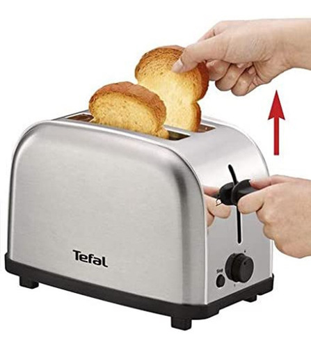 Tostador T-fal Tostadora Acero Inoxidable 2 Panes 6 Niveles