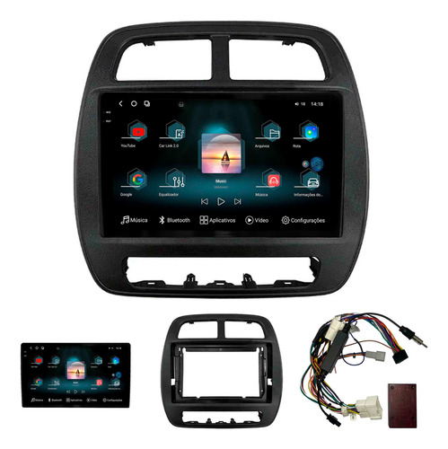 Multimidia Aikon Fóton G3 Renault Kwid 12+256gb Octa 2k 9p