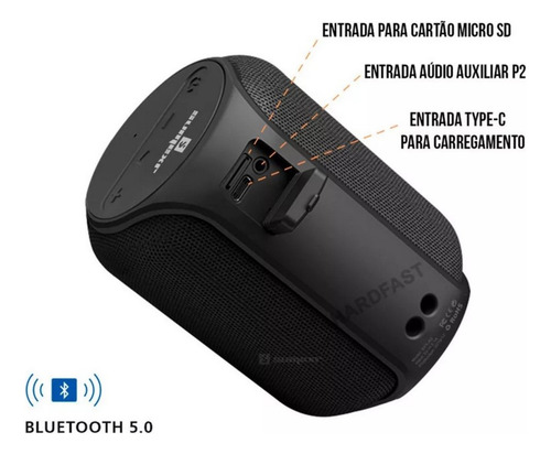 Caixa De Som Bluetooth Wlxy Ddr-d2 Portátil 15w Rms Com Subwoofer, Entrada Aux E Microfone - Ideal Para Streaming E Karaokê