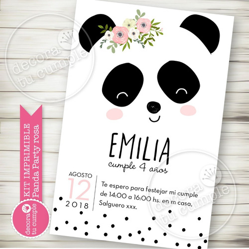 Kit Imprimible Osita Panda Candy Bar Baby Shower Cumpleaños