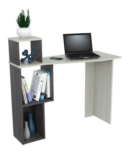 Escritorio Inval ES11903 mdp de 100cm x 95cm x 40cm tabaco chic y chantilli
