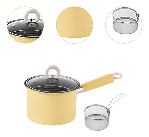 . Pot De Freír Con El Colador De Para Ollas De Fuego