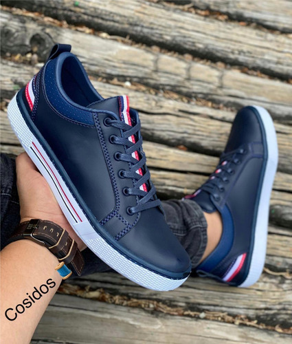 Imagen 3 de 6 de Zapato Casual Cosidos Caballero Tenis Hombre Estilo Nuevo