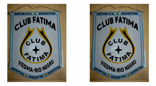 Banderin Chico 13cm Club Fatima Viedma Rio Negro