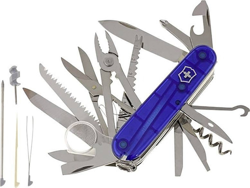 Navaja Victorinox Swiss Champ Azul T. 91mm. - Electromundo