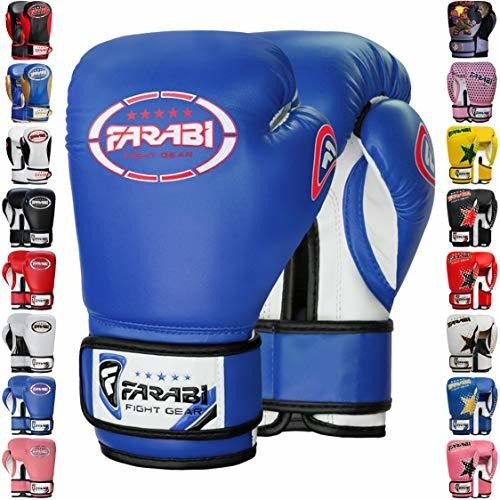 Farabi Bo Gloves Kids Junior Muay Thai Kick Bo Training Mma 