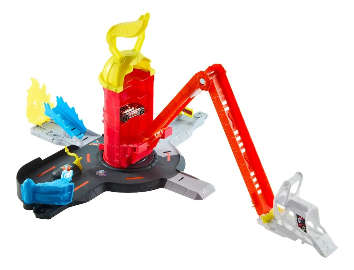 Pista Hot Wheels City Super Resgate Bombeiros Mattel