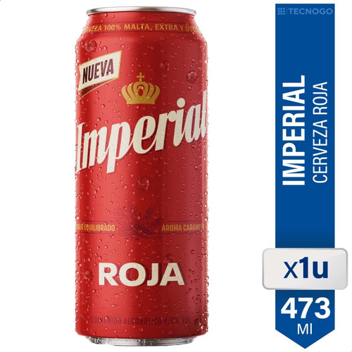 Cerveza Imperial Roja Lata - 01almacen