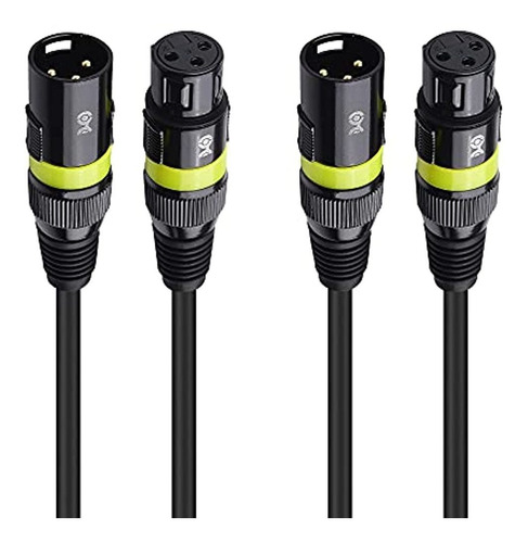 Cable Matters 2-pack 22awg Stage Light Dmx Cable 3 Ft / 0.9m