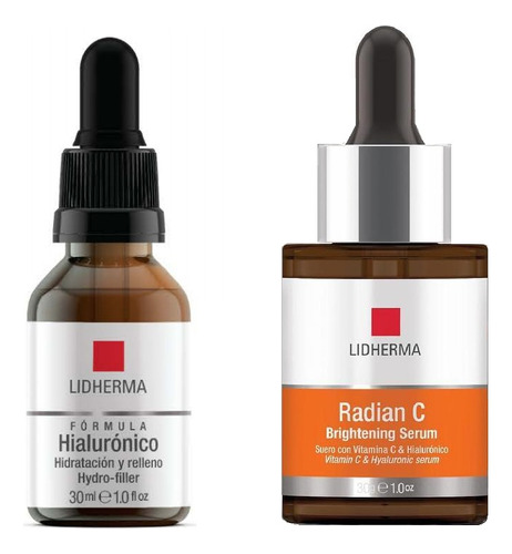 Radian C Brightening Serum + Fórmula Hialurónico Lidherma 