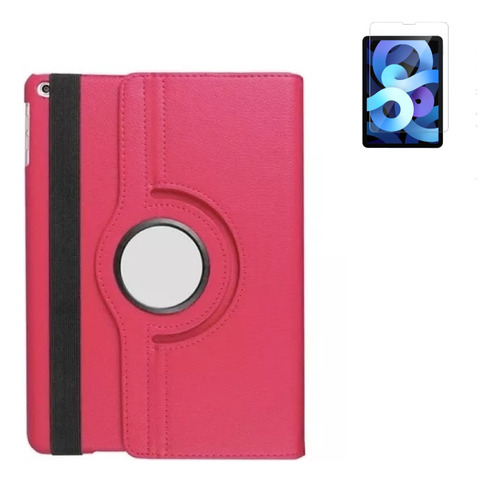 Funda Compatible Con iPad 5 6 Air 1 Giratoria 360º + Vidrio