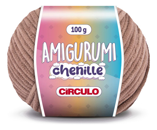 Novelo De Lã Círculo S.a. Amigurumi Chenille Cor 7567 - Cacau 110m De 100g Por Unidade De 1 Unidades Por 1 Por Kit