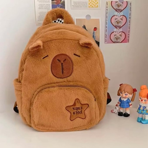 Capybara Mochila, Linda Mochila De Felpa Capybara Para Niñas, Bolso De Hombro Capybara Para Mujeres, Regalos Para Amantes De Capybara