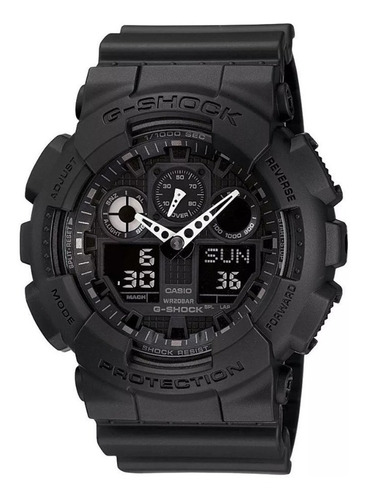 Relogio Casio G-shock Preto Original Ga-100-1a1dr