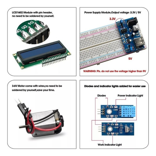 Kit Compatible Arduino Uno Con Tutorial En Español, Placa R3