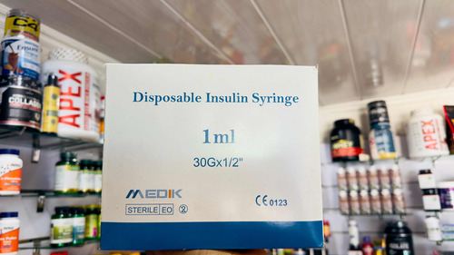 Jeringa / Agujas Estéril Insulina  (caja 100 Unid)