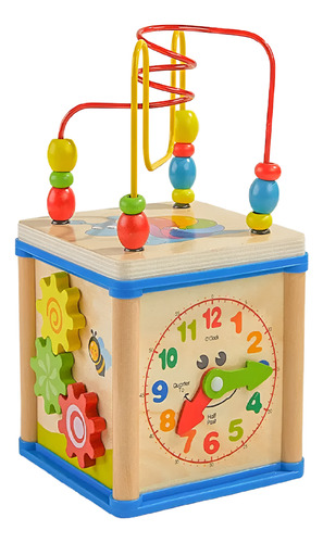 Cubo Circuito Multifuncional Encaje Engranaje Reloj 5 En 1