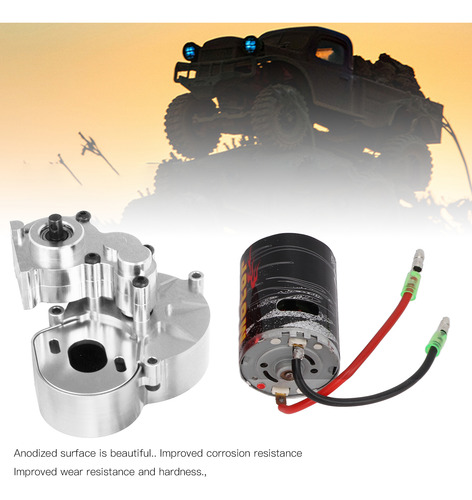 Conjunto De Cajas De Cambios De Transmisión Rc Con Motor De