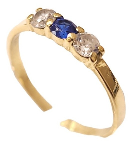 Anillo Trecillo Oro 18kts Cubic 1,4grs N°11 Brumat