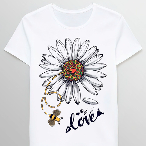 Remera Daisy Bee And Love Loves Me Loves Me Not 88874141