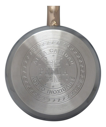 Batería De Cocina Perla Guadalupe 8 Pzas Co-pg8 Color Gris
