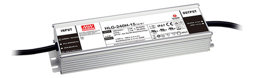 Driver Led 15v 15a 225w Ip67,efic. 90%,operação -40°c A 90°c