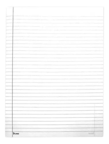 Papel Almaço Com Pauta E Margem Pacote Com 50 Folhas Tamoio